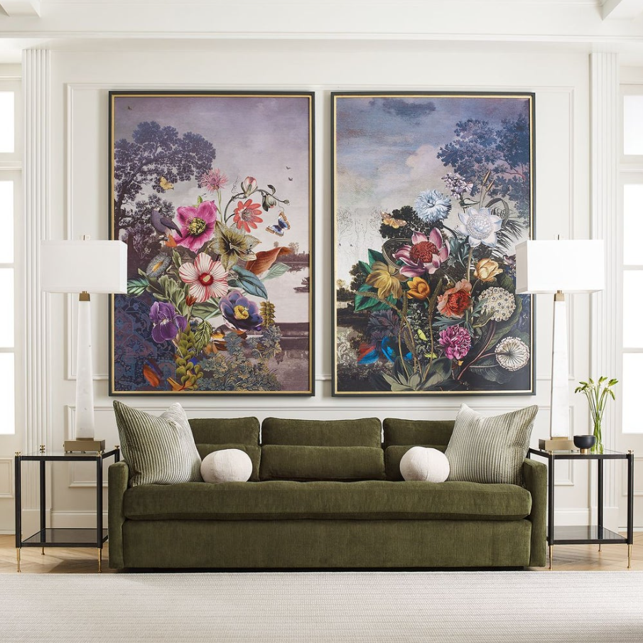 Tranquil Garden Fantasy Framed Print