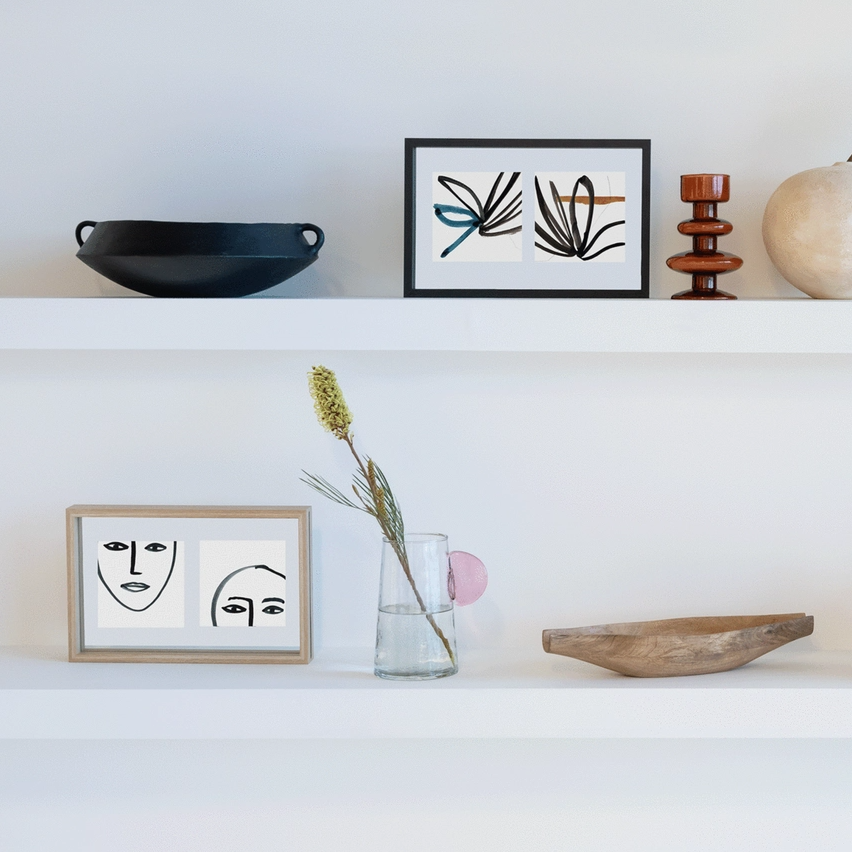 Photo Frame Floating Minimalism, Black - 13 Hub Lane   |  Black Frames