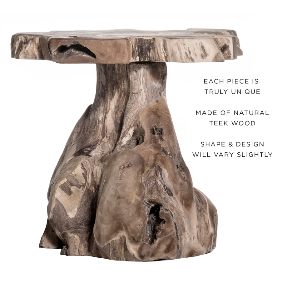 Jakarta Teak Accent Table/Stool - 13 Hub Lane   |  Accent Tables
