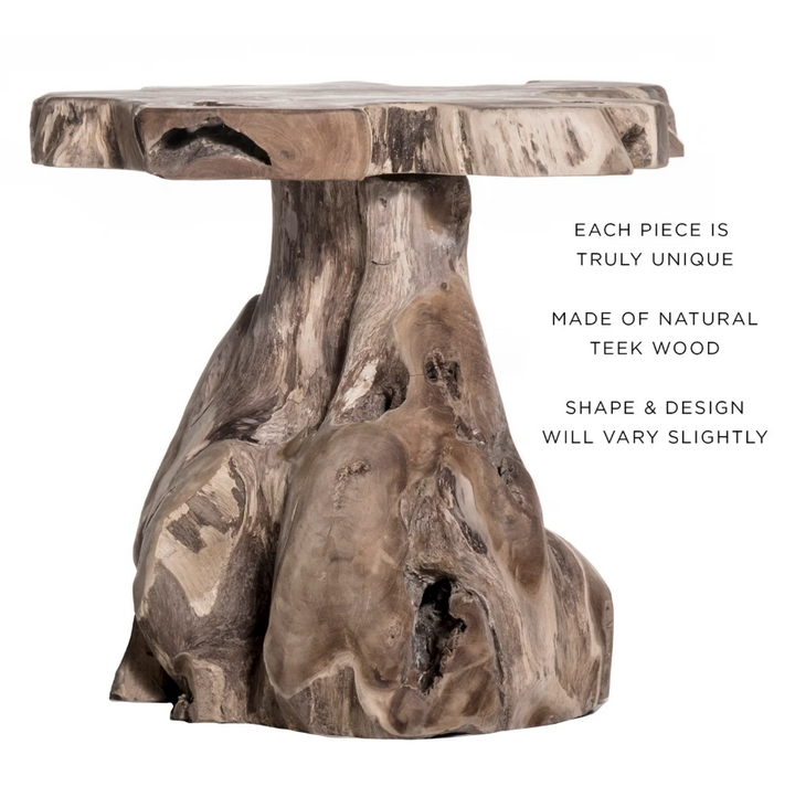 Jakarta Teak Accent Table/Stool - 13 Hub Lane   |  Accent Tables
