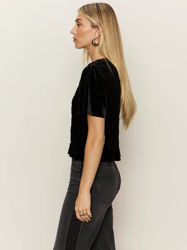 We Belong Together Velvet Top, Black