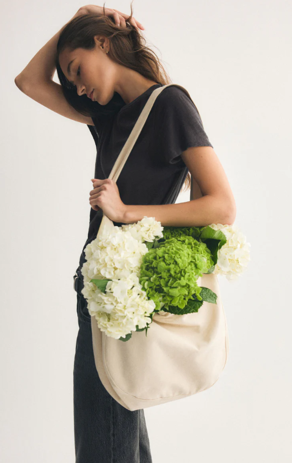 Foundation Premium Slub Tee, Black Sand