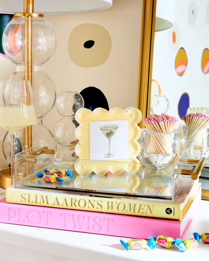 Mini Acrylic Frame, Butter Yellow - 13 Hub Lane   |  Acrylic Frames