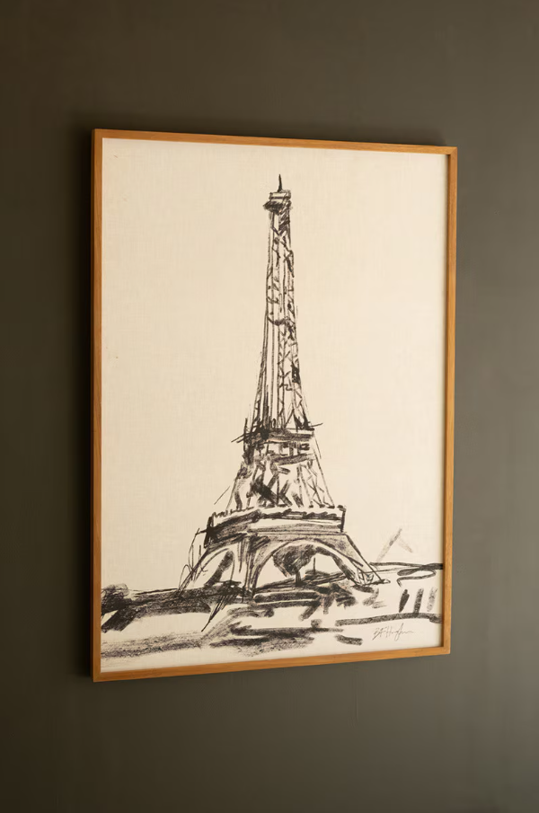 Framed Eiffel Tower Print