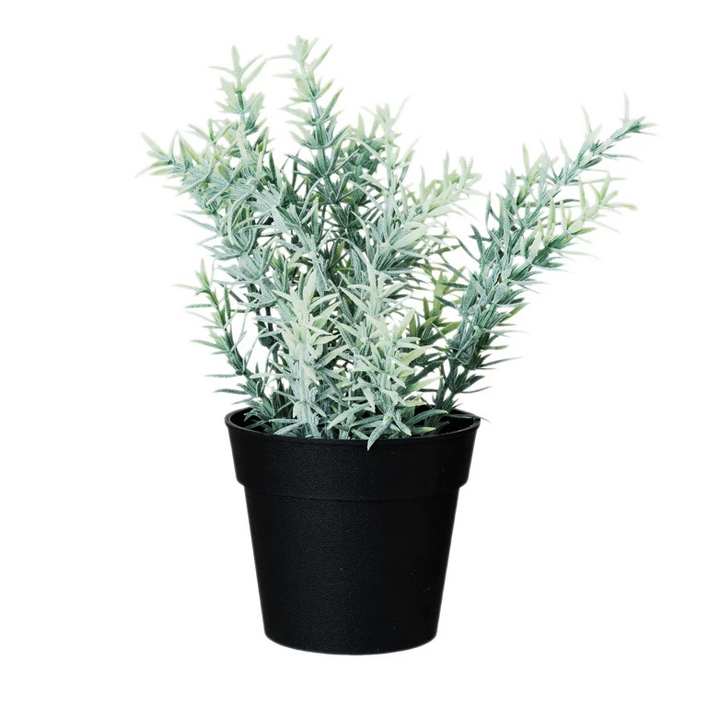 Faux Herbs in Plastic Pot