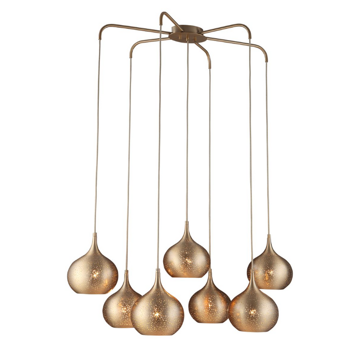 Golden Onion 7-Light Chandelier - 13 Hub Lane   |  Chandeliers