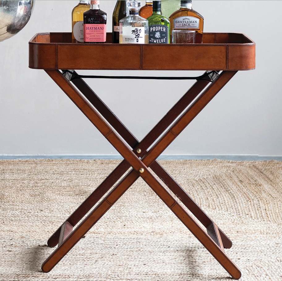 Leather Butler Tray - 13 Hub Lane   |  