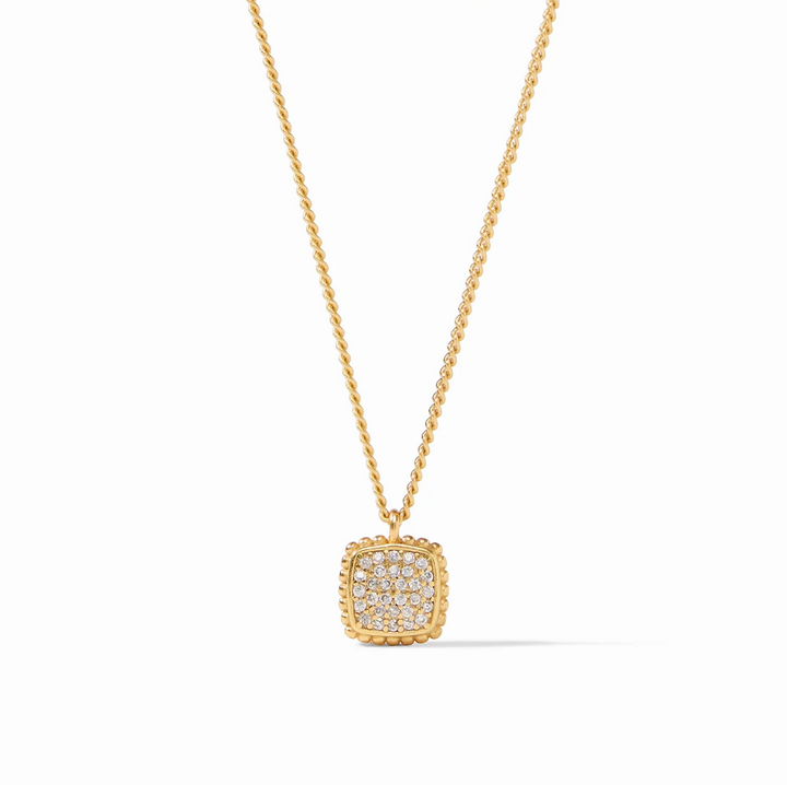 Julie Vos Noel Pave Solitaire Necklace