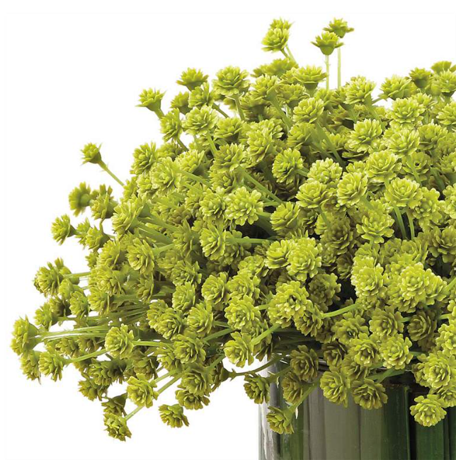 Baby's Breath & Grass w/ Glass Vase - Thumbnail 2