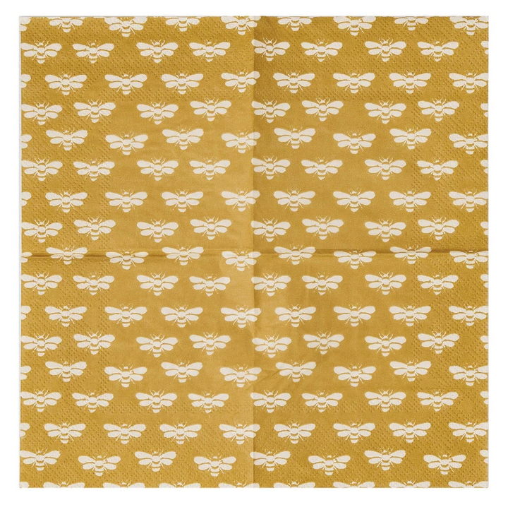 Bee Pattern Cocktail Napkins