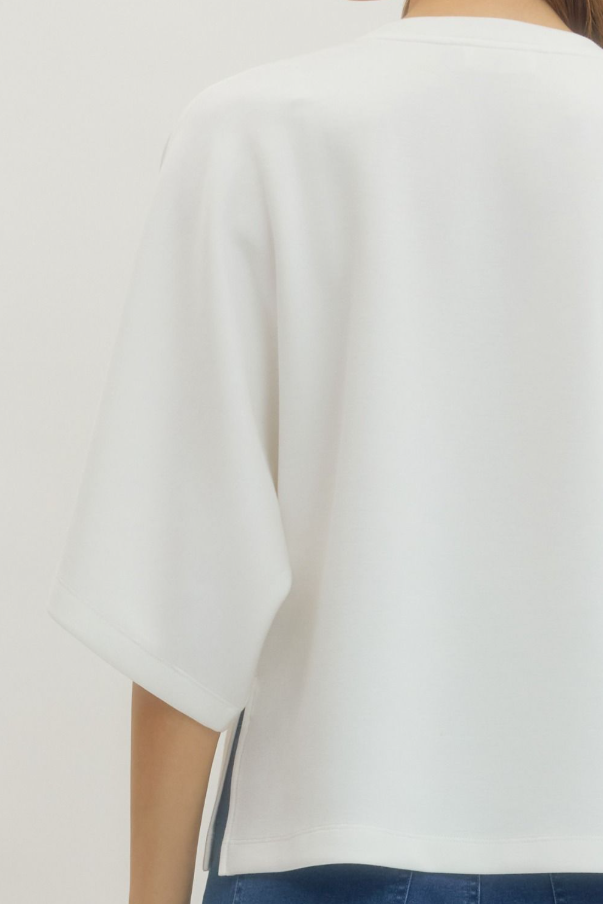 Capelet Knit Top, Off-White - 13 Hub Lane   |  Wide Sleeve Tops