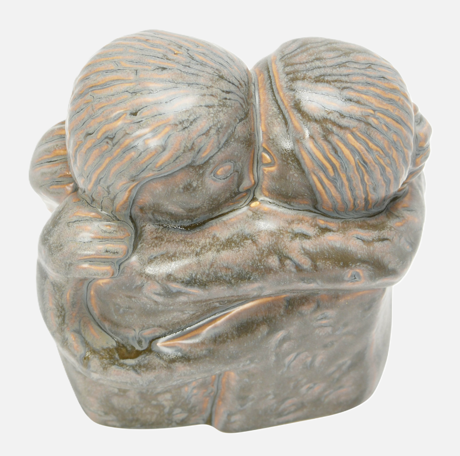 Stoneware Hugging Figures