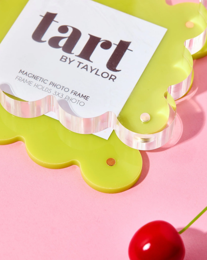 Mini Acrylic Frame, Chartreuse - 13 Hub Lane   |  Acrylic Frames