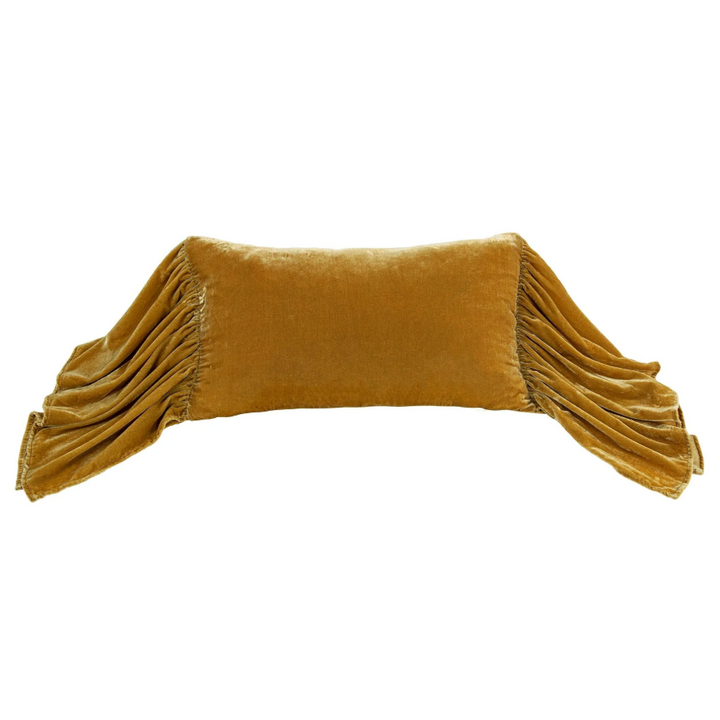 Stella Faux Silk Velvet, Saffron - 13 Hub Lane   |  