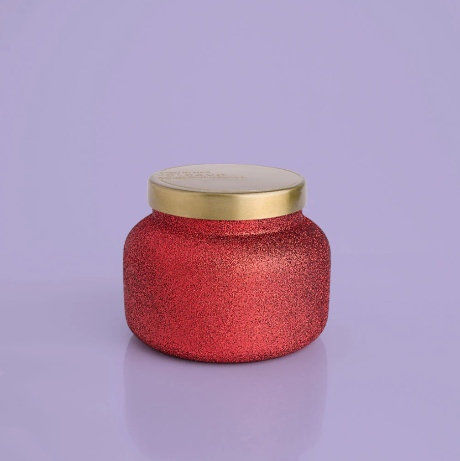Red Glitter Volcano Signature Jar