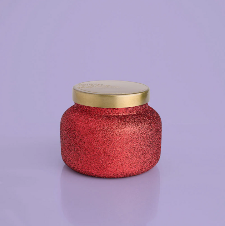 Red Glitter Volcano Signature Jar