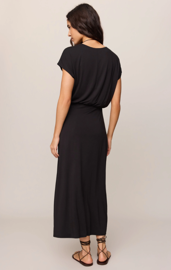 Anika Jersey Midi Dress, Black