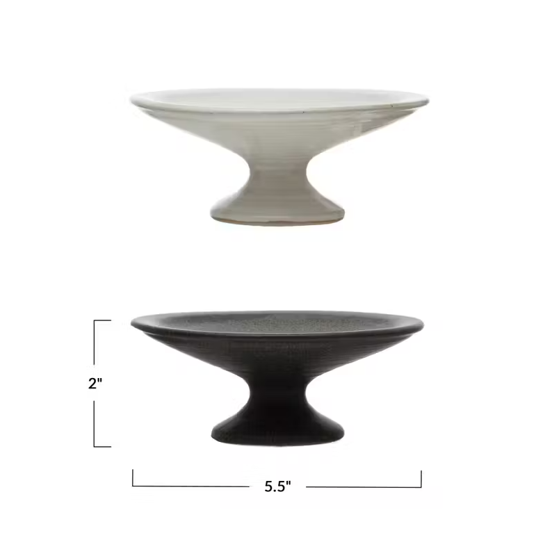 Stoneware Pedestal Matte Finish - 13 Hub Lane   |  