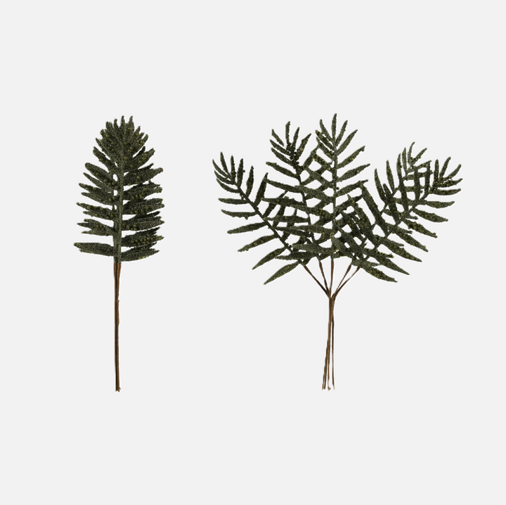 Faux Leaf Pick w/ Beads
