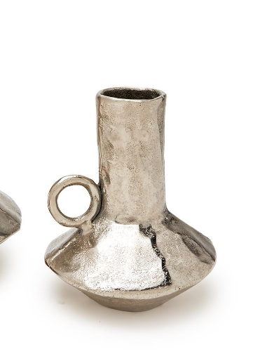 Silver Bucchero Style Handled Vessel - Thumbnail 2