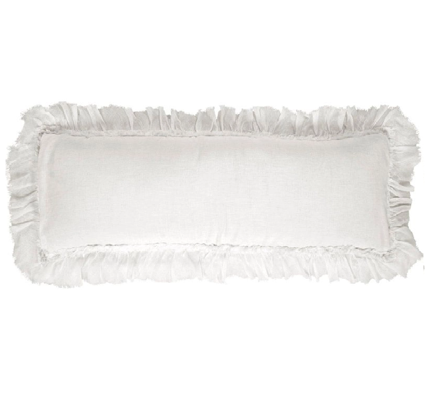 Shabby Chic Sheer Ruffle Pillow - Thumbnail 4