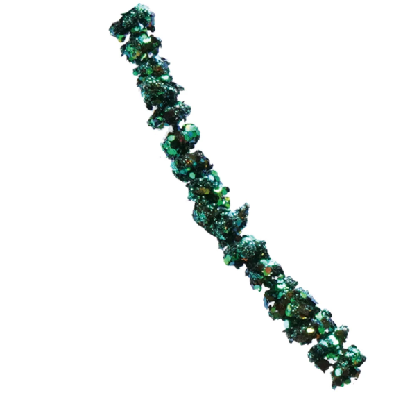 Glitter Ball Garland, Iridescent Green - 13 Hub Lane   |  Christmas Garlands