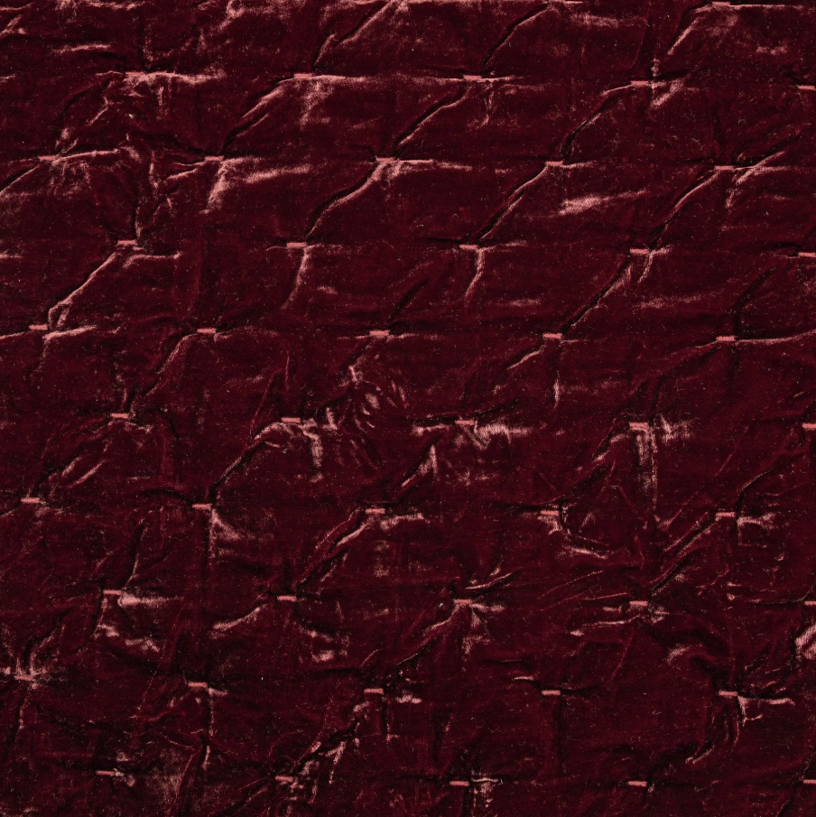 Stella Faux Silk Velvet, Garnet Red - 13 Hub Lane   |  