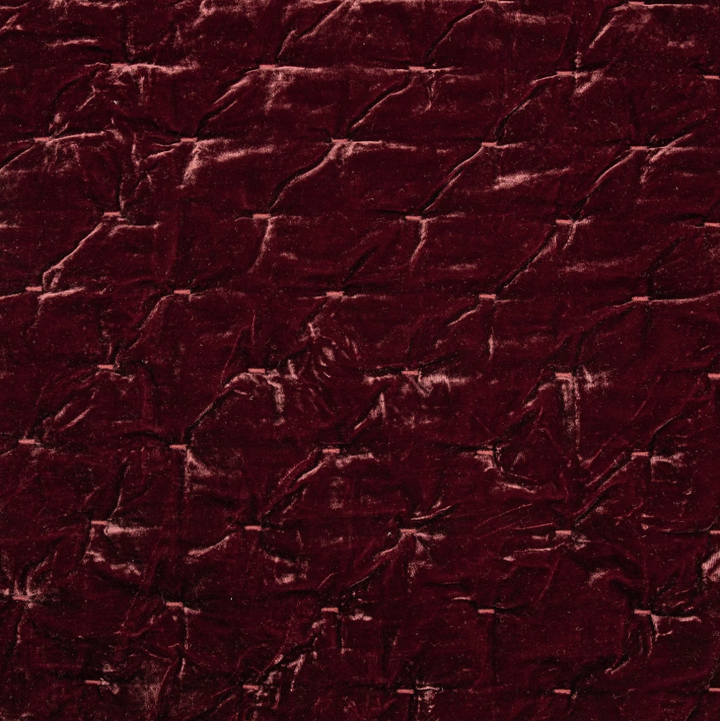 Stella Faux Silk Velvet, Garnet Red - 13 Hub Lane   |  