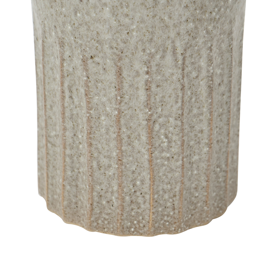 Ceramic Textured Cylinder Candle Holder - 13 Hub Lane   |  