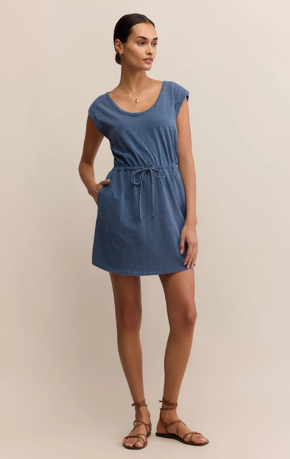 Dayshift Jersey Mini, Vintage Indigo - 13 Hub Lane   |  Mini Dresses