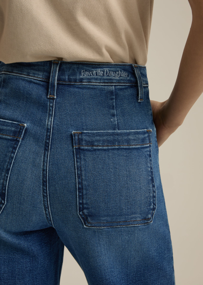 The Mischa Super High Rise Wide Ankle Jeans, Madison