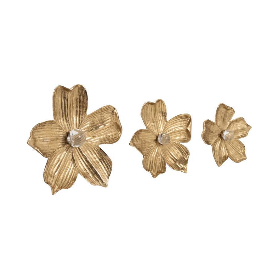 Rommie Gold Wall Flower - 13 Hub Lane   |  Wall Flowers