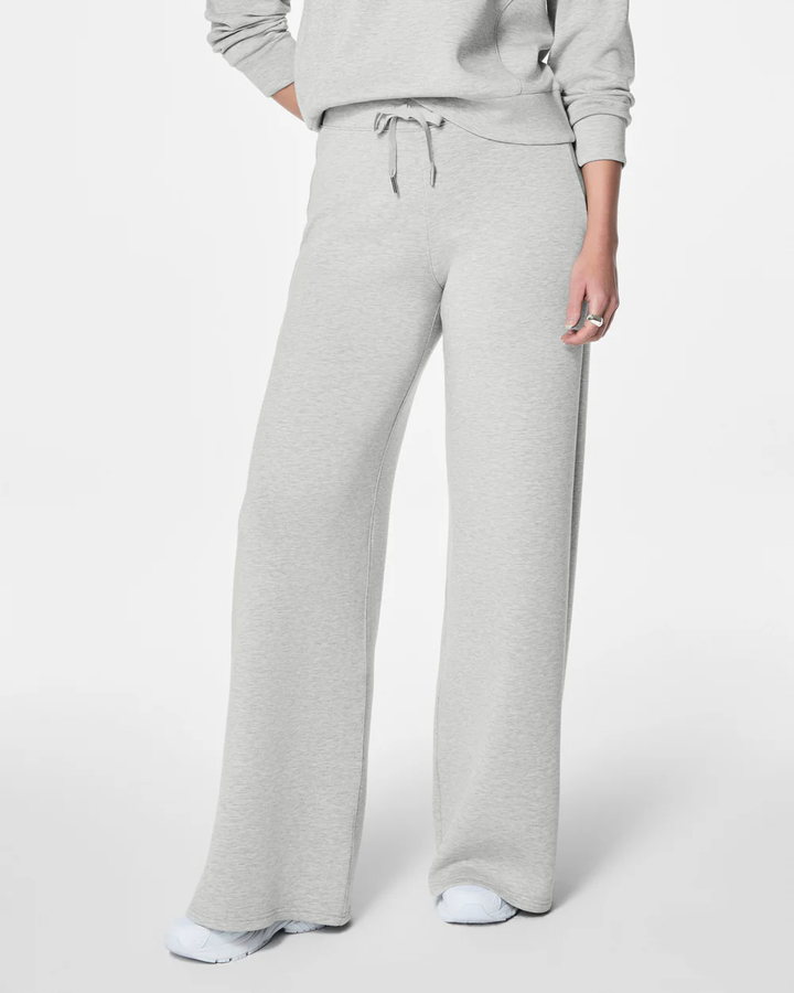 Spanx AirEssentials Wide Leg Pant, Light Grey Heather