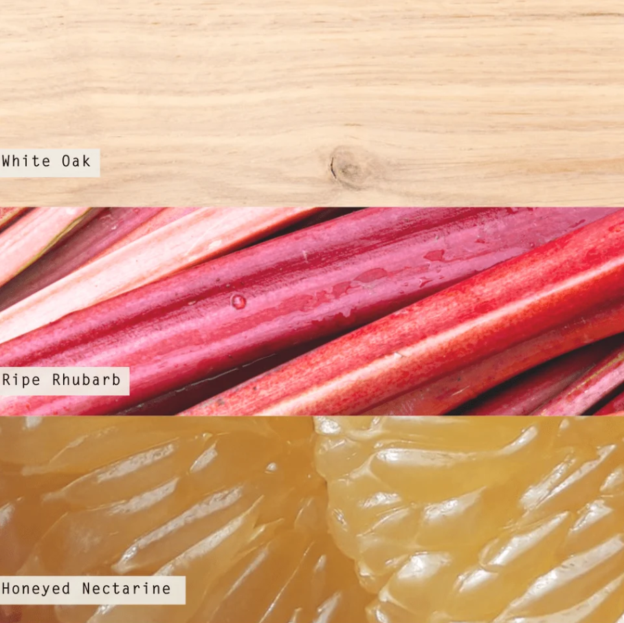 Rhubarb Honey Baltic Glass Candle