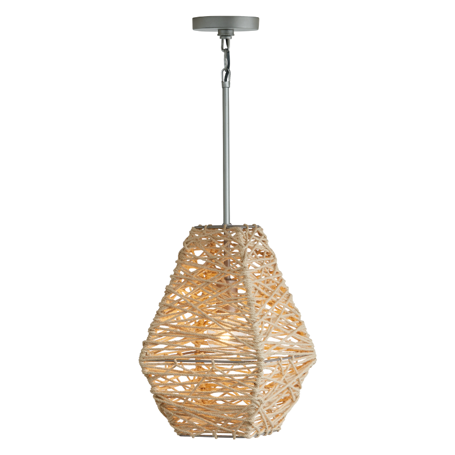 Finley 10.5" 1-Light Natural Jute Pendant