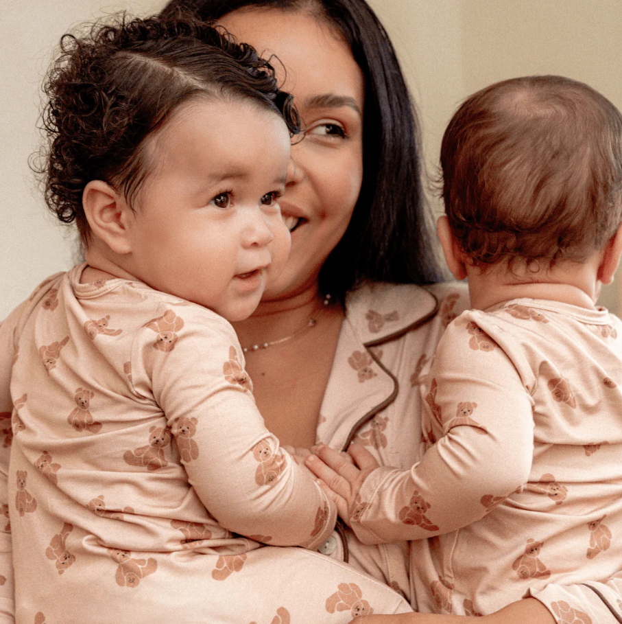 Footie Zippered One Piece, Teddy Tales