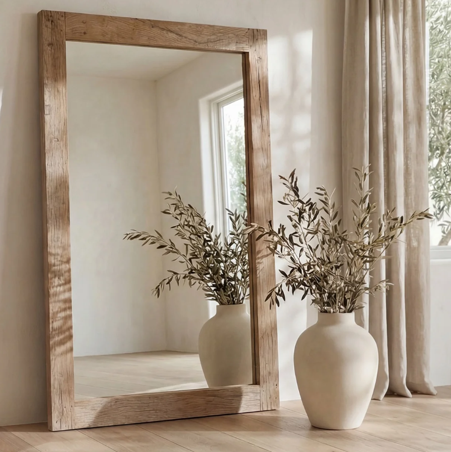 Orchard Reclaimed Wood Floor Mirror