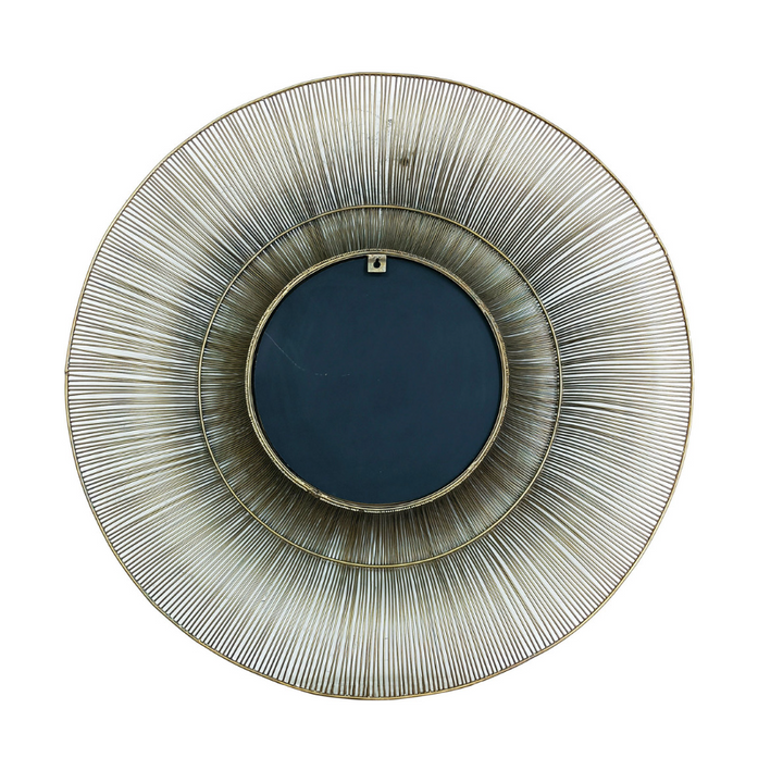 35" Round Iron Wire Mirror - 13 Hub Lane   |  Round Wall Mirrors