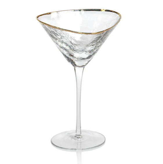 Aperitivo Triangular Martini Glass - 13 Hub Lane   |  Martini Glasses