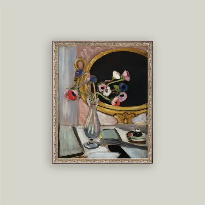 Anemone and Mirror - 13 Hub Lane   |  Small Wall Art