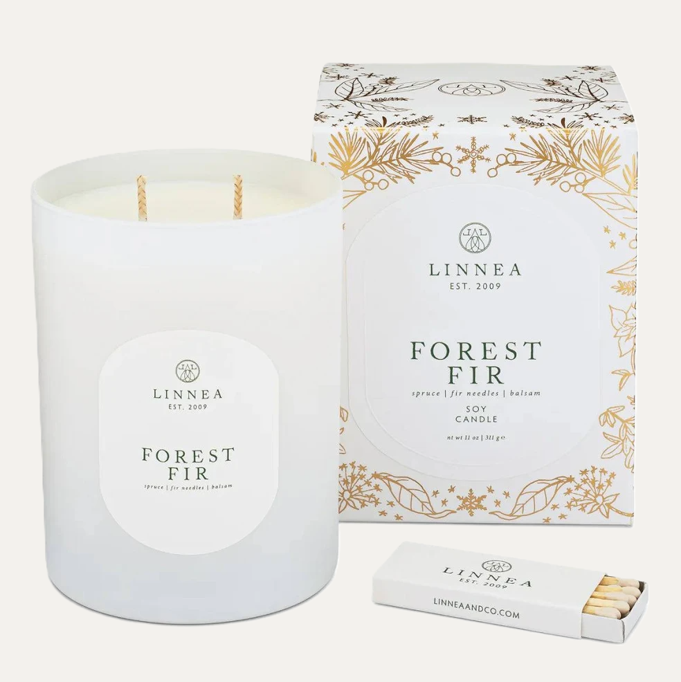 Linnea Forest Fir Two-Wick Candle - Large