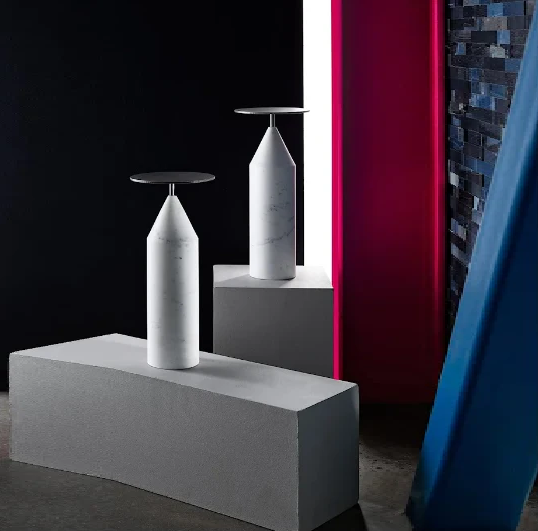 Modernist Martini Table w/ Marble Base - 13 Hub Lane   |  Martini Tables
