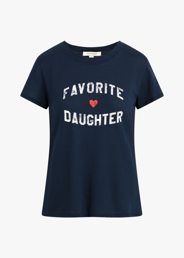 Favorite Daughter Tee, Navy - 13 Hub Lane   |  Crewneck Tees