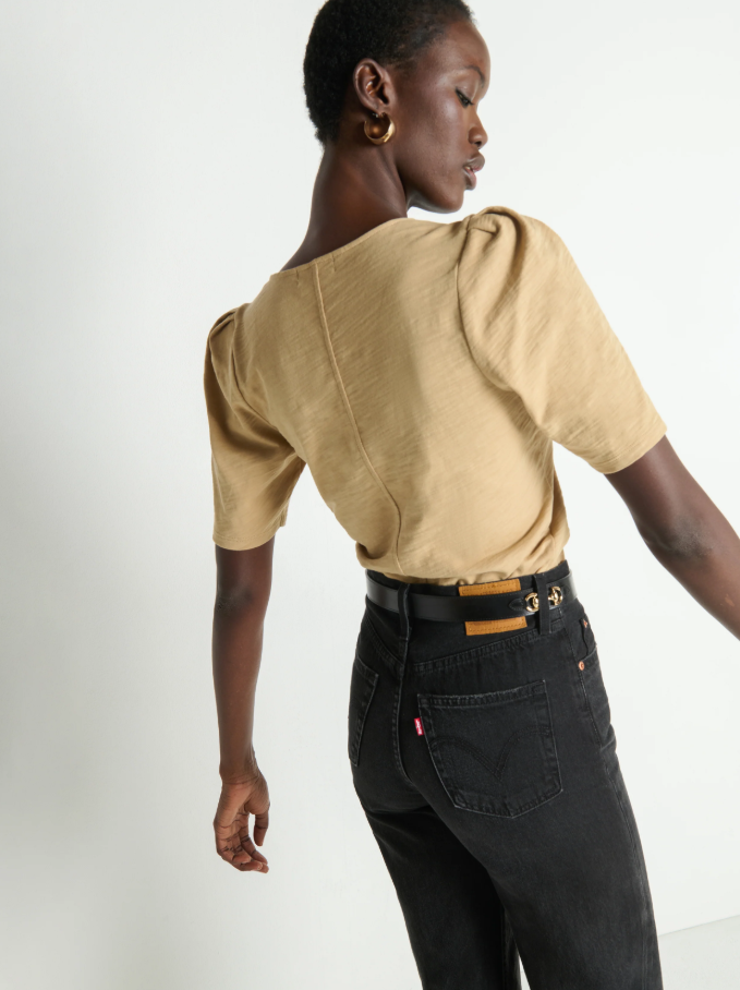 Nation LTD Jen Button Up Blouse, Toffee - 13 Hub Lane   |  