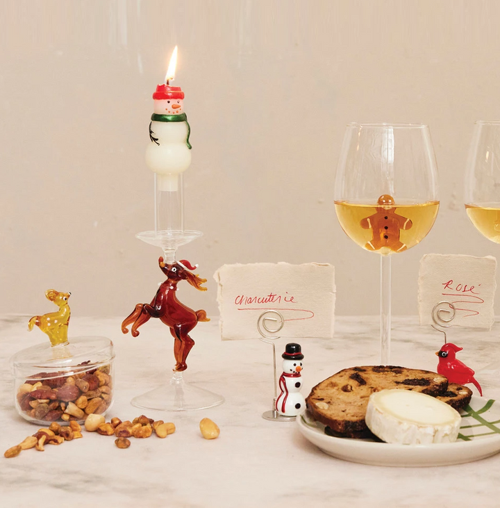 Hand-Blown Deer Handle Lidded Glass Jar - 13 Hub Lane   |  Food Jars