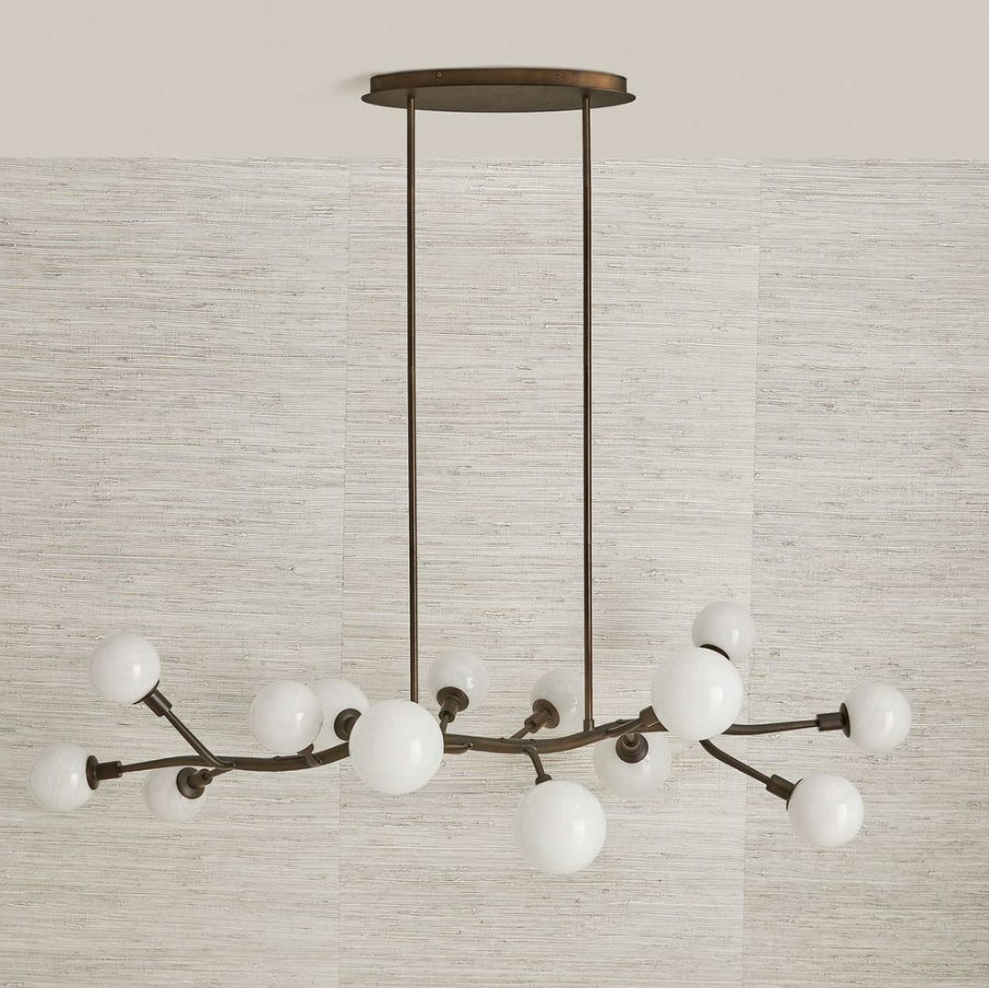 Meandering 14-Light Pendant, Bronze - 13 Hub Lane   |  Pendants