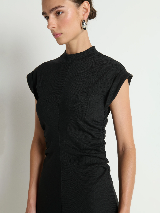 Nation LTD Neva Dress, Jet Black - 13 Hub Lane   |  Midi Dresses