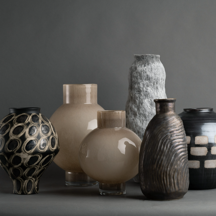 Felino Vase, Beige - 13 Hub Lane   |  Glass Vases