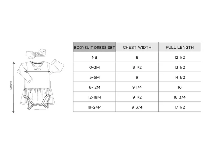 Ruffle Bodysuit Dress & Headband Set, Floral Bear - 13 Hub Lane   |  Girls Dresses