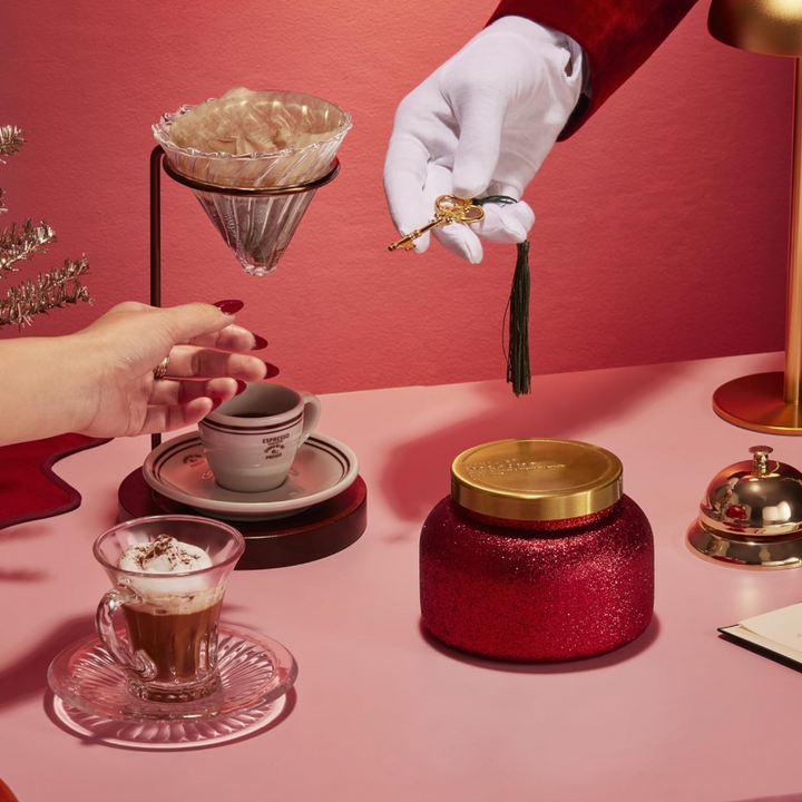 Red Glitter Volcano Signature Jar